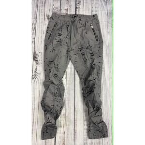 Encrypted Supply Company Mens XXL Grey Black Paint Splatter Stacked Joggers